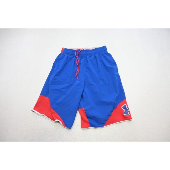 Under Armour Gym Shorts HeatGear Loose Performance W/Pockets 12" INS Mens Medium - Picture 2 of 7